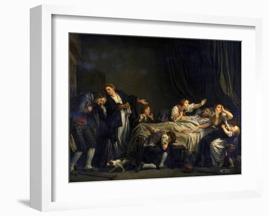The Punished Son, 1778-Jean-Baptiste Greuze-Framed Giclee Print