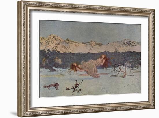 'The Punishment of Luxury', 1891 (1935)-Giovanni Segantini-Framed Giclee Print