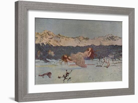 'The Punishment of Luxury', 1891 (1935)-Giovanni Segantini-Framed Giclee Print