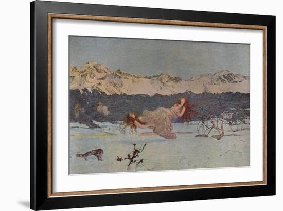 'The Punishment of Luxury', 1891 (1935)-Giovanni Segantini-Framed Giclee Print