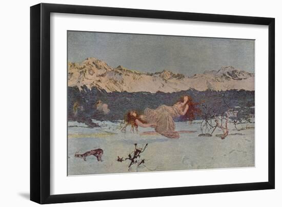 'The Punishment of Luxury', 1891 (1935)-Giovanni Segantini-Framed Giclee Print