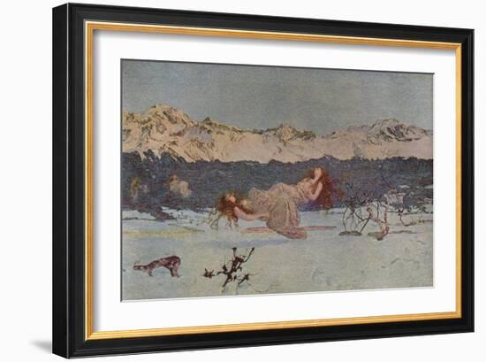 'The Punishment of Luxury', 1891 (1935)-Giovanni Segantini-Framed Giclee Print