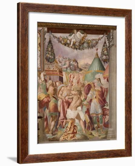 The Punishment of the Treacherous Schoolmaster of Falerii, C. 1544-Francesco de Rossi-Framed Giclee Print