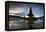 The Pura Ulun Danu Bratan Temple at Sunrise-Alex Saberi-Framed Premier Image Canvas