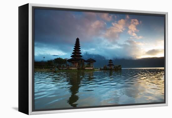 The Pura Ulun Danu Bratan Temple at Sunrise-Alex Saberi-Framed Premier Image Canvas