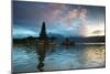 The Pura Ulun Danu Bratan Temple at Sunrise-Alex Saberi-Mounted Photographic Print