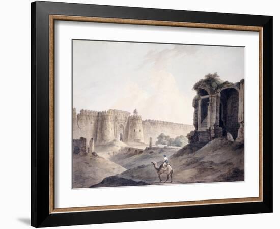 The Purana Qila, Delhi-Thomas & William Daniell-Framed Giclee Print