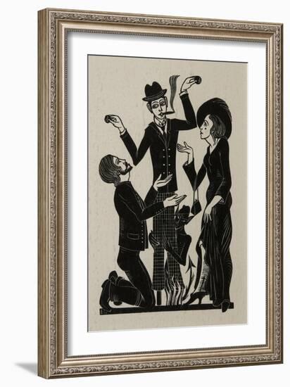 The Purchaser, 1915-Eric Gill-Framed Giclee Print