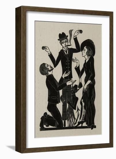 The Purchaser, 1915-Eric Gill-Framed Giclee Print