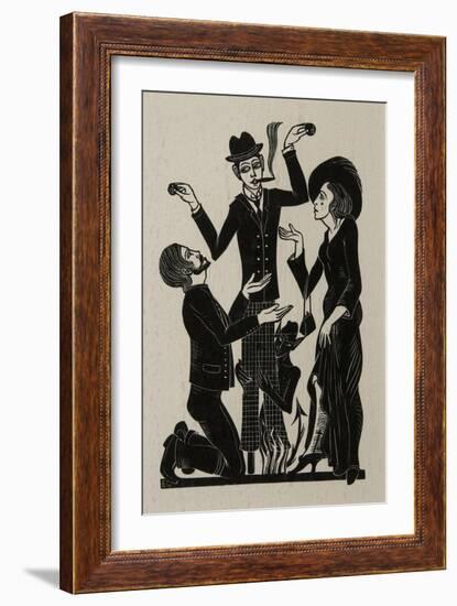 The Purchaser, 1915-Eric Gill-Framed Giclee Print