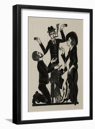 The Purchaser, 1915-Eric Gill-Framed Giclee Print