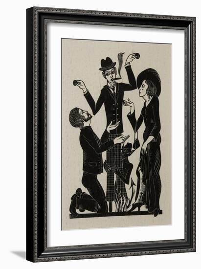 The Purchaser, 1915-Eric Gill-Framed Giclee Print