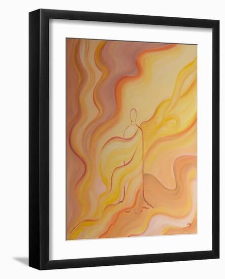 The Purifying Fire of God's Love Touches Us through the Humanity of Christ Our Saviour, 2001 (Oil O-Elizabeth Wang-Framed Giclee Print