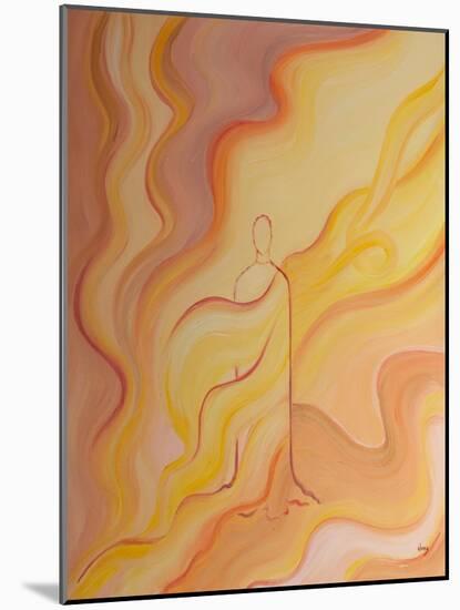 The Purifying Fire of God's Love Touches Us through the Humanity of Christ Our Saviour, 2001 (Oil O-Elizabeth Wang-Mounted Giclee Print