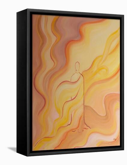 The Purifying Fire of God's Love Touches Us through the Humanity of Christ Our Saviour, 2001 (Oil O-Elizabeth Wang-Framed Premier Image Canvas