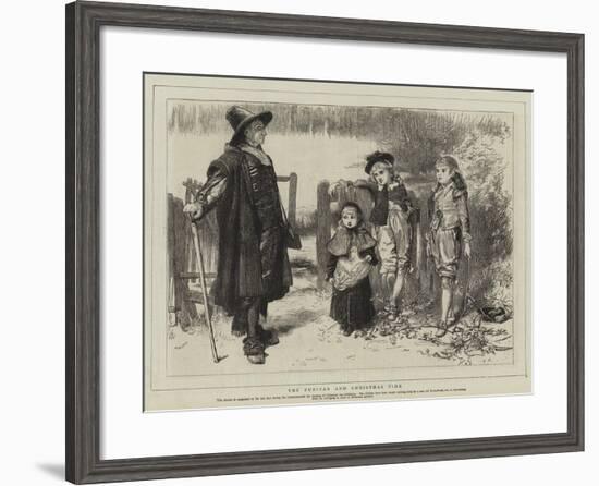 The Puritan and Christmas Time--Framed Giclee Print