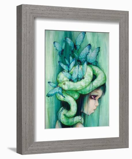 The Purple Tear Girl-Camilla D'Errico-Framed Art Print