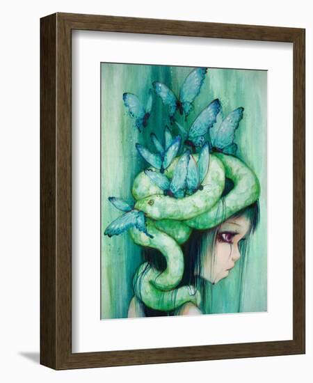 The Purple Tear Girl-Camilla D'Errico-Framed Art Print