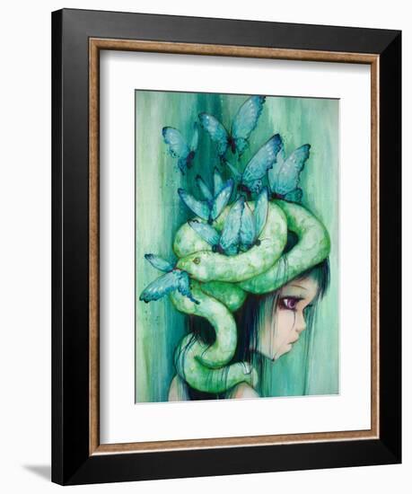 The Purple Tear Girl-Camilla D'Errico-Framed Art Print