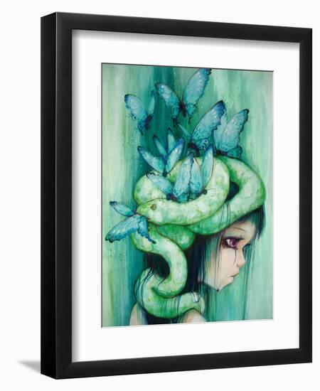 The Purple Tear Girl-Camilla D'Errico-Framed Art Print