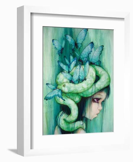 The Purple Tear Girl-Camilla D'Errico-Framed Art Print