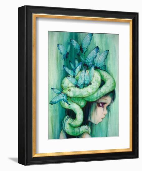 The Purple Tear Girl-Camilla D'Errico-Framed Art Print