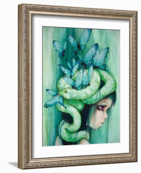 The Purple Tear Girl-Camilla D'Errico-Framed Art Print