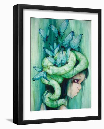 The Purple Tear Girl-Camilla D'Errico-Framed Art Print