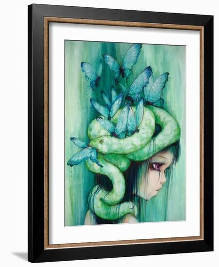 The Purple Tear Girl-Camilla D'Errico-Framed Art Print