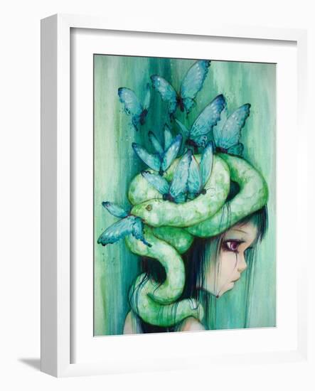 The Purple Tear Girl-Camilla D'Errico-Framed Art Print