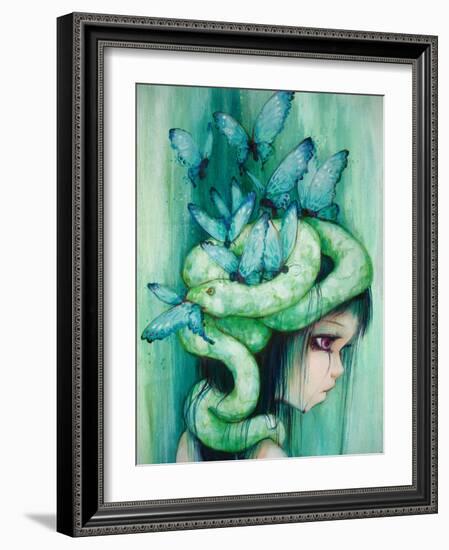 The Purple Tear Girl-Camilla D'Errico-Framed Art Print