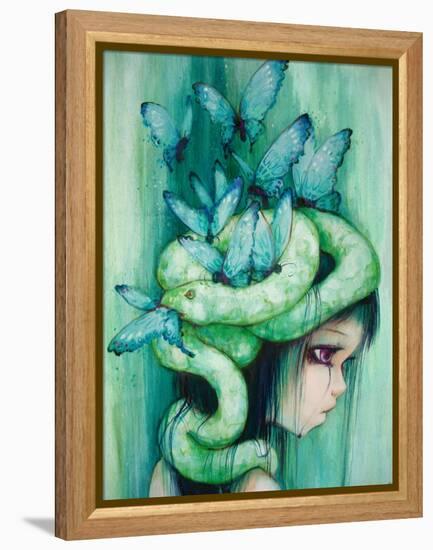 The Purple Tear Girl-Camilla D'Errico-Framed Stretched Canvas