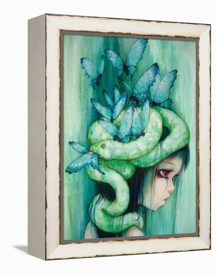 The Purple Tear Girl-Camilla D'Errico-Framed Stretched Canvas