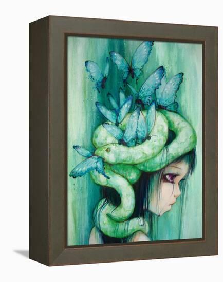 The Purple Tear Girl-Camilla D'Errico-Framed Stretched Canvas