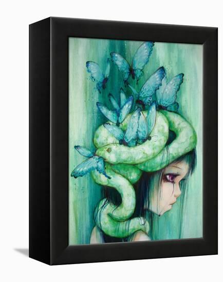 The Purple Tear Girl-Camilla D'Errico-Framed Stretched Canvas