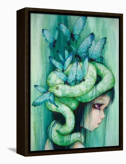 The Purple Tear Girl-Camilla D'Errico-Framed Stretched Canvas