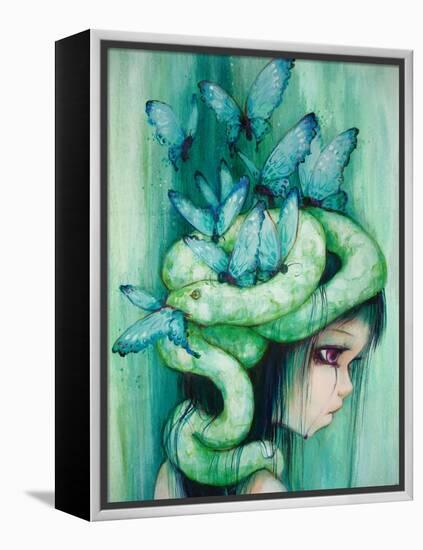 The Purple Tear Girl-Camilla D'Errico-Framed Stretched Canvas