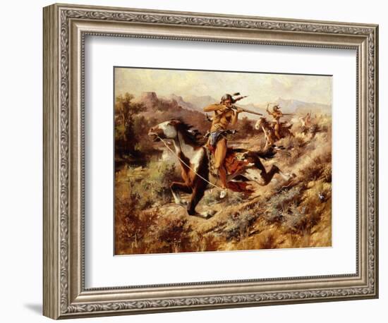 The Pursuit-Edgar Samuel Paxson-Framed Giclee Print