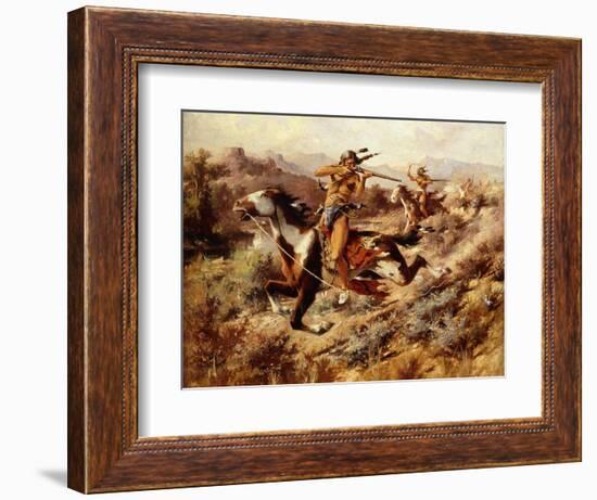 The Pursuit-Edgar Samuel Paxson-Framed Giclee Print