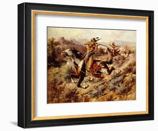 The Pursuit-Edgar Samuel Paxson-Framed Giclee Print