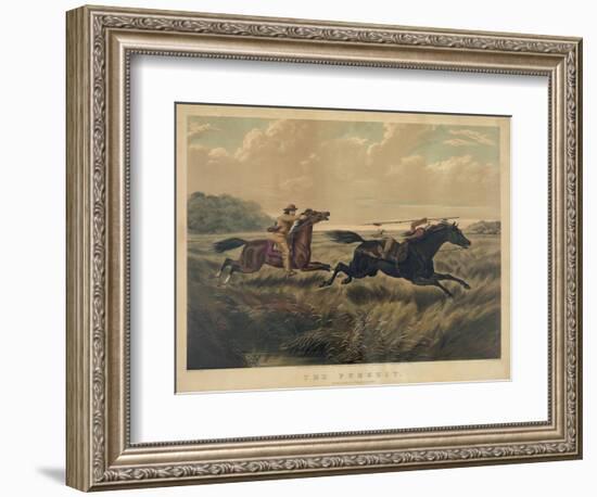 The Pursuit-Currier & Ives-Framed Giclee Print