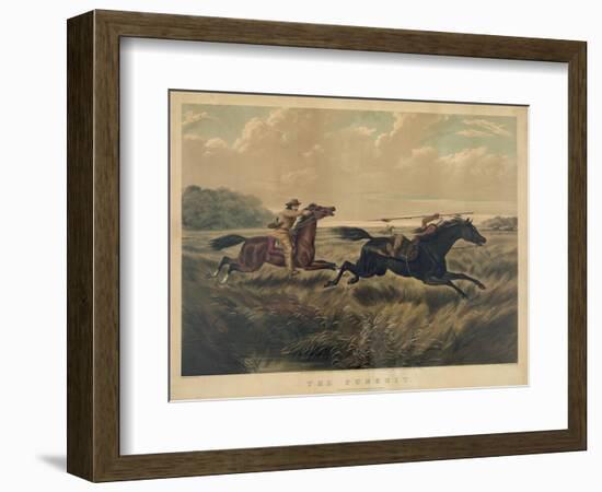 The Pursuit-Currier & Ives-Framed Giclee Print