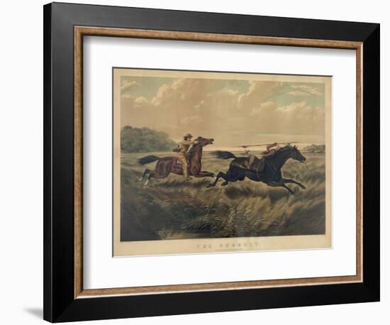The Pursuit-Currier & Ives-Framed Giclee Print