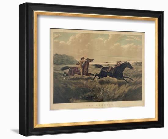 The Pursuit-Currier & Ives-Framed Giclee Print