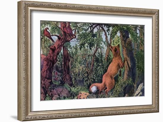 The Puzzled Fox, 1872-Currier & Ives-Framed Giclee Print