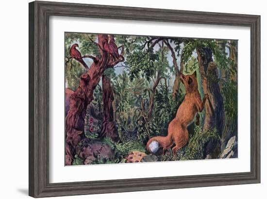 The Puzzled Fox, 1872-Currier & Ives-Framed Giclee Print