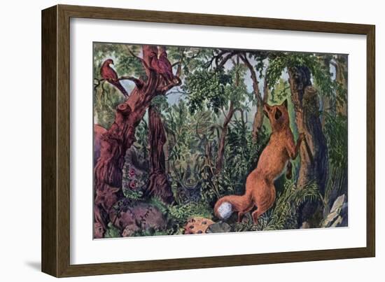 The Puzzled Fox, 1872-Currier & Ives-Framed Giclee Print