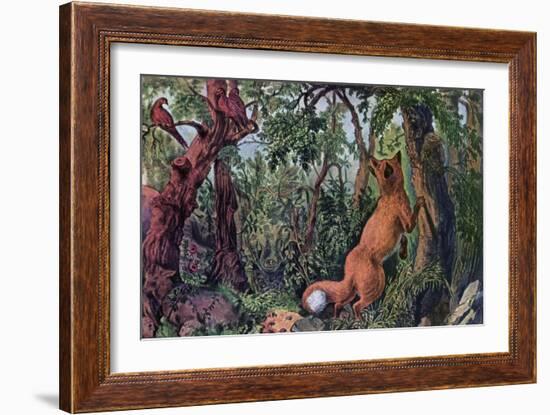 The Puzzled Fox, 1872-Currier & Ives-Framed Giclee Print