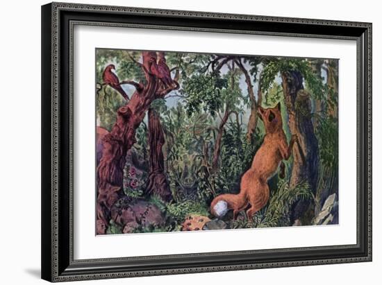 The Puzzled Fox, 1872-Currier & Ives-Framed Giclee Print