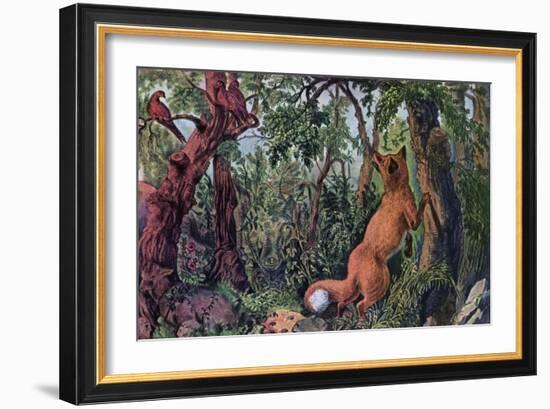 The Puzzled Fox, 1872-Currier & Ives-Framed Giclee Print